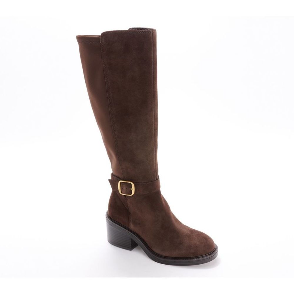 Vince Camuto Women's Sz 11 Leather or Suede Wide Shaft Tall Boots Black A662195